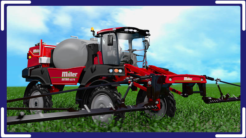 3d modeled tractor in a field of corn
