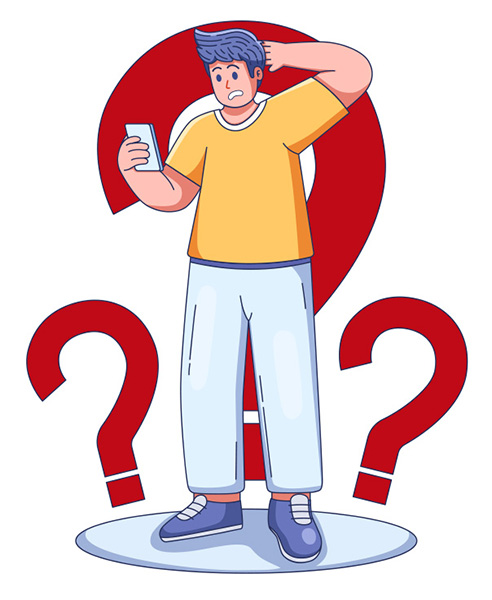 Midland video Productions 404 Error artwork of a man that can't find corporate video production in Milwaukee Wisconsin.